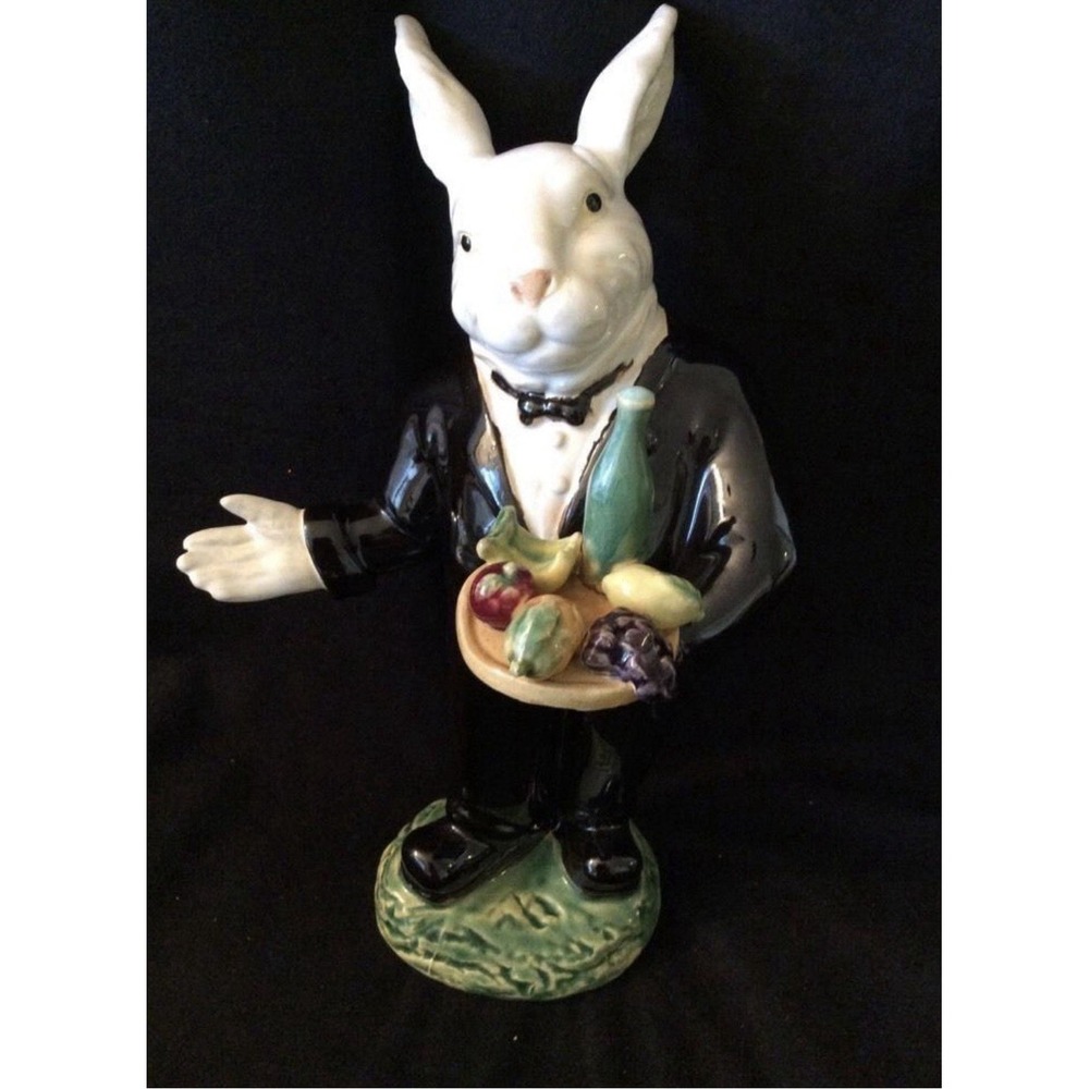 Vintage Andrea by Sadek Hand Painted Francois The Matre 'd 12" Statue New In Box
